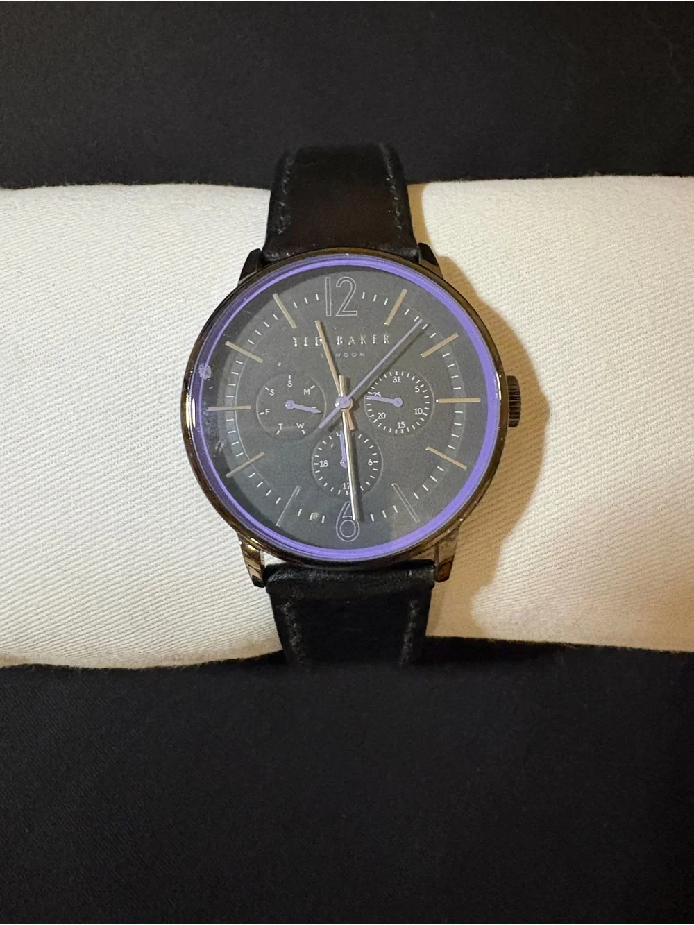 Ted Baker Black Watch with Purple Accent